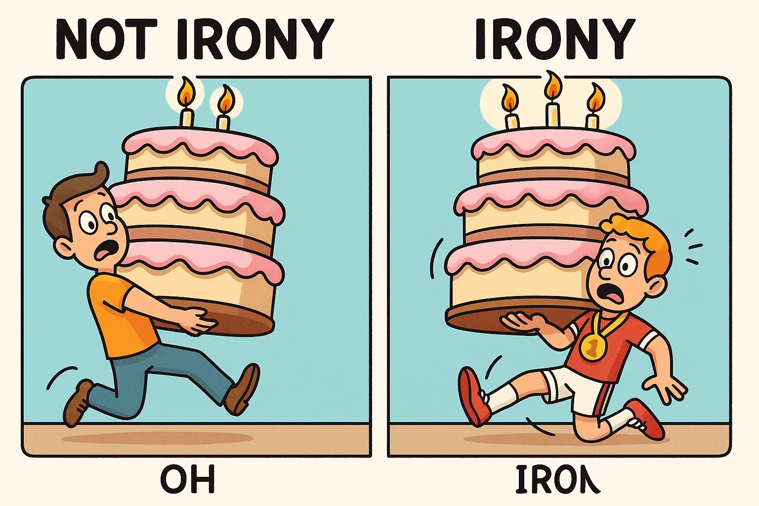 irony cake
