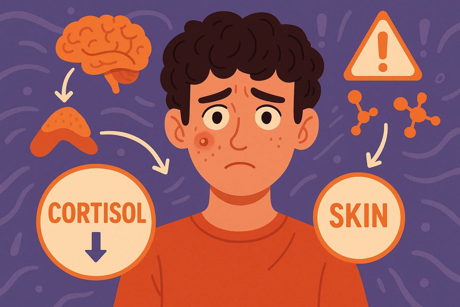 kortisol jerawat manusia